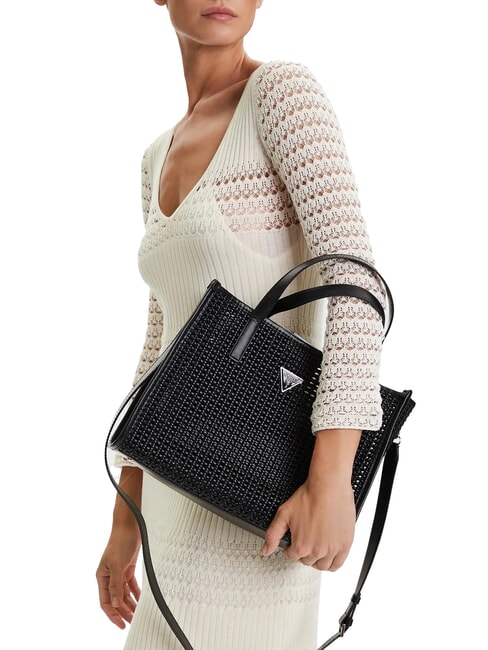 BRIGITTA Geantă de m&acirc;nă, cu curea de umăr BLACK - Genți femei