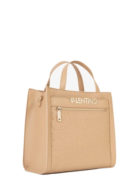 CORA Geantă de m&acirc;nă, cu curea de umăr bej - Genți femei