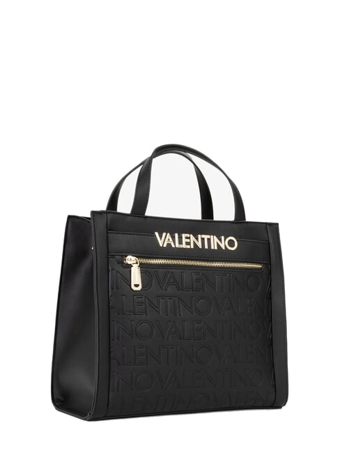 CORA Geantă de m&acirc;nă, cu curea de umăr negru - Genți femei