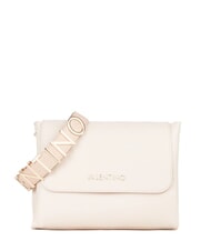 MARIO VALENTINO ALEXIA Geantă cu logo metalic pe curea de umăr ecru - Genți femei - 2
