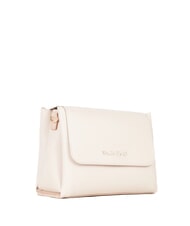 MARIO VALENTINO ALEXIA Geantă cu logo metalic pe curea de umăr ecru - Genți femei - 3