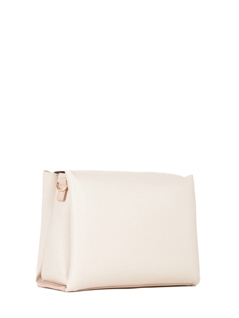 ALEXIA Geantă cu logo metalic pe curea de umăr ecru - Genți femei