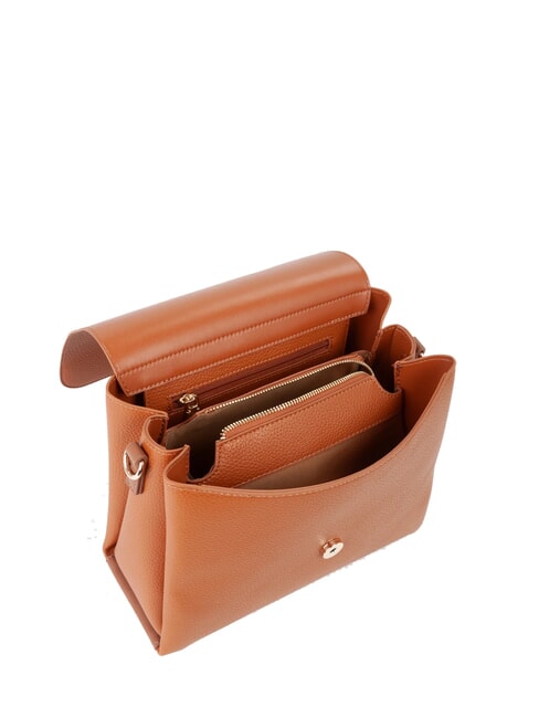 ALEXIA Geantă cu logo metalic pe curea de umăr piele - Genți femei