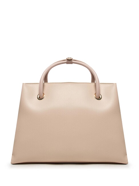 ALEXIA Geantă de m&acirc;nă cu curea de umăr cu logo ecru - Genți femei