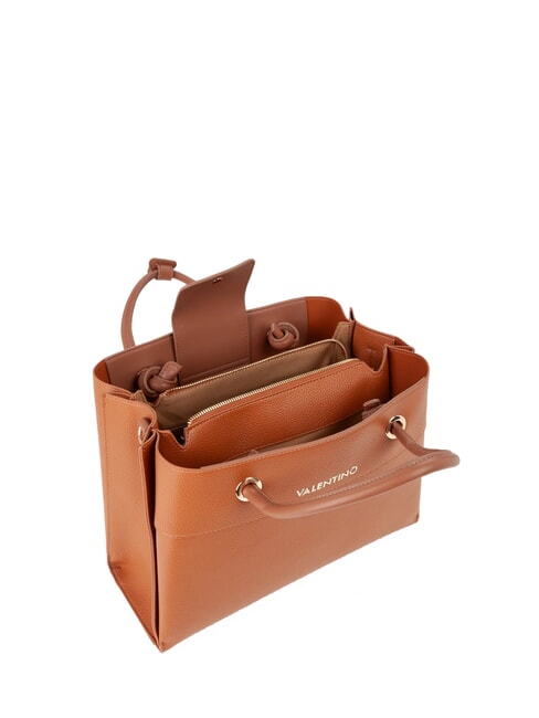 ALEXIA Geantă de m&acirc;nă cu curea de umăr cu logo piele - Genți femei