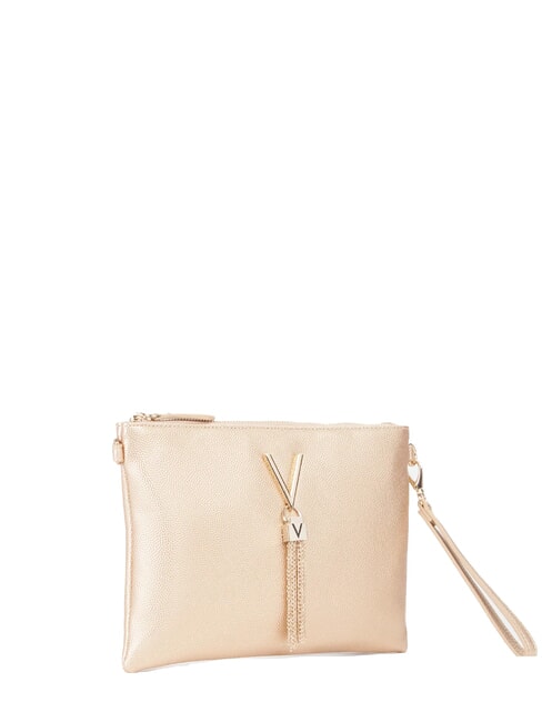 DIVINA Geantă de m&acirc;nă cu curea de umăr aur - Genți femei