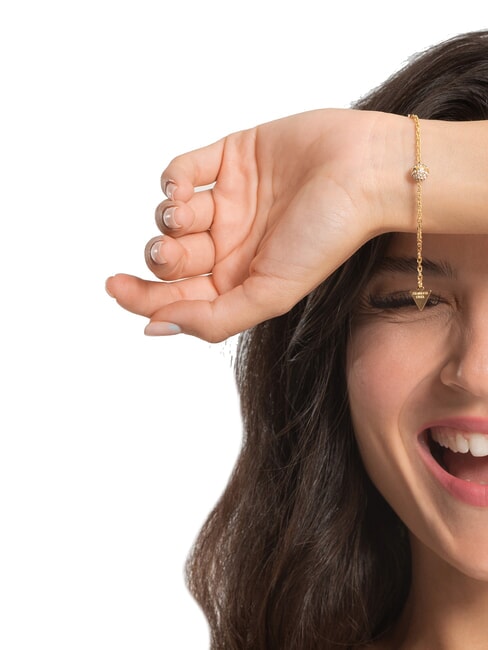 CALYPSO Brățară cu sferă și cristale aur galben - Brățări