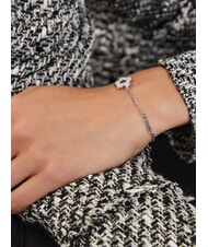 GUESS SHINING WINTER Brățară cu floare și cristale SILVER - Brățări - 2