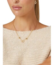 GUESS SHINING WINTER Colier cu floare și cristale aur galben - Lănțișoare - 2