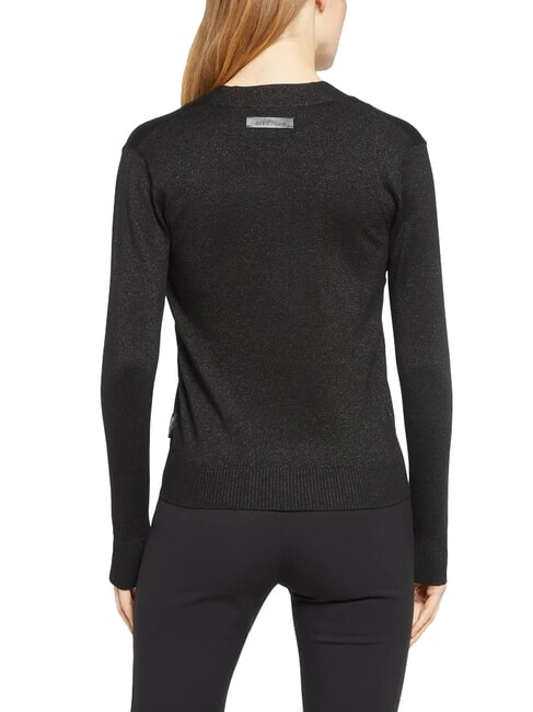 PEACEFUL Cardigan din lurex cu nasturi negru - Pulovere pentru femei