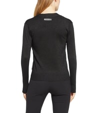 JOHN RICHMOND PEACEFUL Cardigan din lurex cu nasturi negru - Pulovere pentru femei - 2