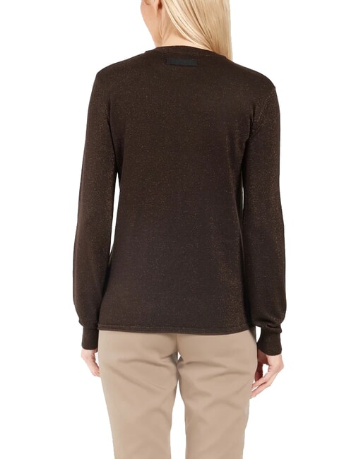 PARANA Cardigan lurex cu decolteu rotund &icirc;ntuneric - Pulovere pentru femei