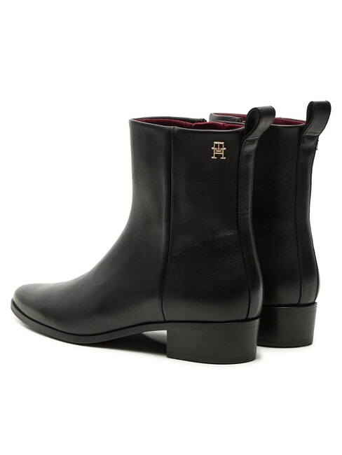 TH  Ghete din piele pentru gleznă negru - Pantofi femei