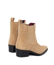 TOMMY HILFIGER TH SUEDE COWBOY Ghete texane din piele &icirc;ntoarsă kaki - Pantofi femei - 4