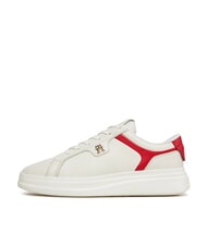 TOMMY HILFIGER POINTY COURT Adidași din piele alb - Pantofi femei - 4