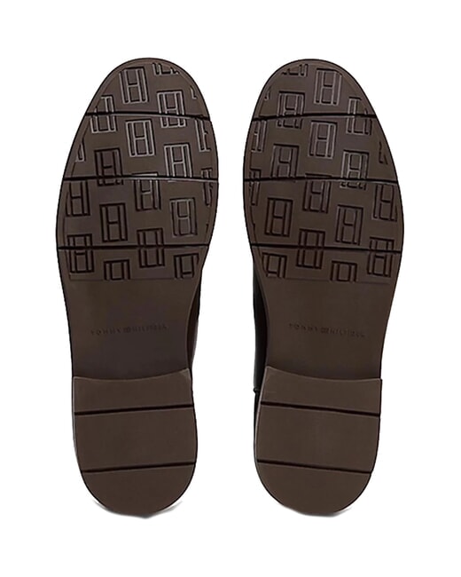 FLEXIBLE HILFIGER Ghete bărbătești din piele p&acirc;nă la gleznă maro - Pantofi bărbați