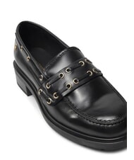 TOMMY HILFIGER CHUNKY NAUTICAL EYELETS  Mocasini din piele negru - Pantofi femei - 3