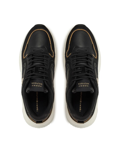 CHUNKY FASHION Adidași din piele negru - Pantofi femei