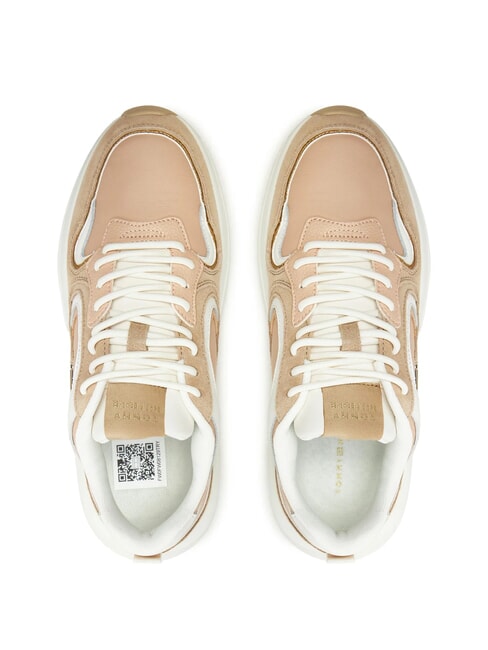 CHUNKY FASHION Adidași din piele roz - Pantofi femei