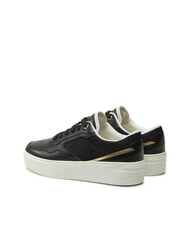 TOMMY HILFIGER PLATFORM MONOGRAM Teniși din piele cu talpă &icirc;naltă - Pantofi femei