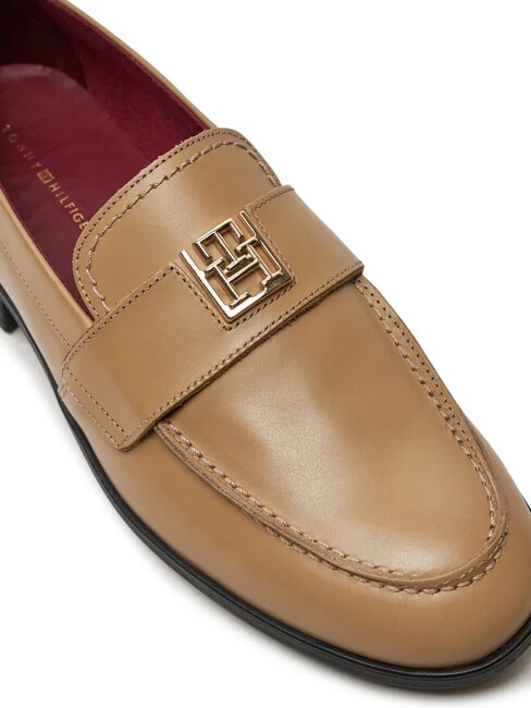 THE LEATHER CLASSIC Mocasini din piele pentru femei kaki - Pantofi femei
