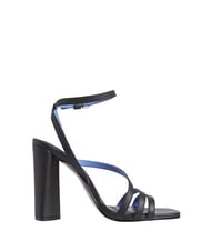 TOMMY HILFIGER TH LEATHER BLOCK Sandale &icirc;nalte din piele cu bareta la gleznă negru - Pantofi femei - 3