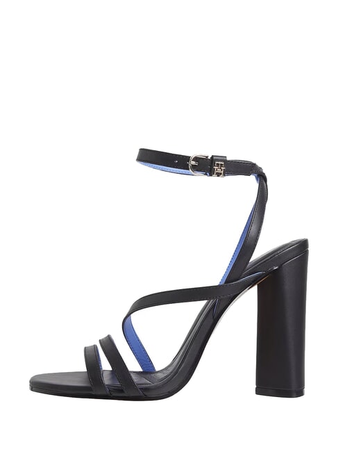 TH LEATHER BLOCK Sandale &icirc;nalte din piele cu bareta la gleznă negru - Pantofi femei