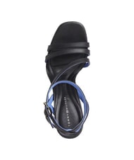 TOMMY HILFIGER TH LEATHER BLOCK Sandale &icirc;nalte din piele cu bareta la gleznă negru - Pantofi femei - 4