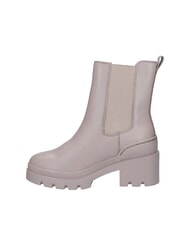 TOMMY HILFIGER TH Ghete din piele cu toc mediu gri - Pantofi femei - 3