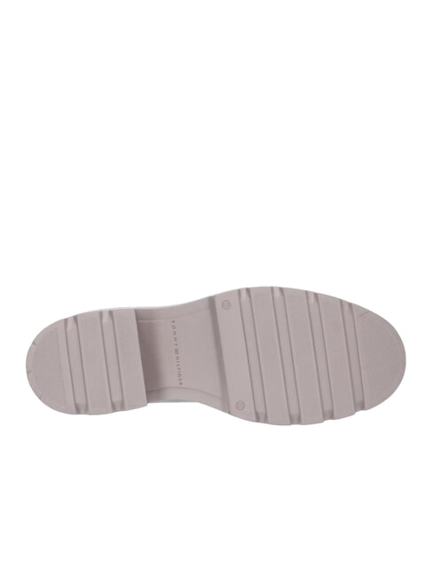 TH Ghete din piele cu toc mediu gri - Pantofi femei