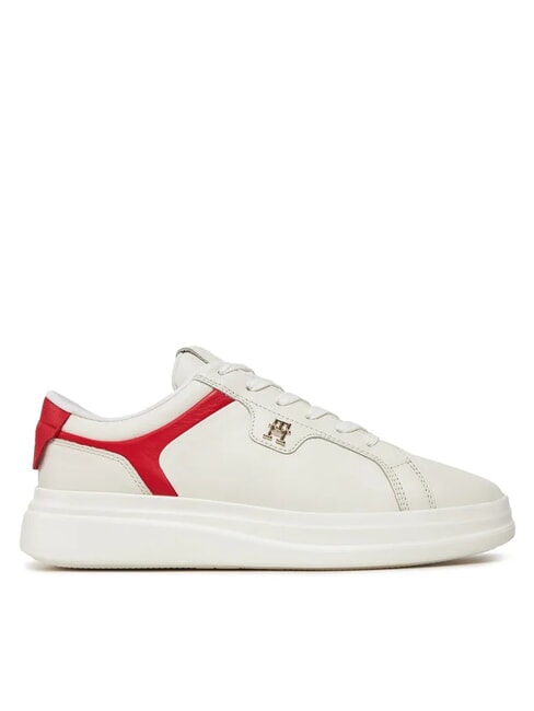 POINTY COURT Adidași din piele alb - Pantofi femei