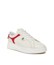 TOMMY HILFIGER POINTY COURT Adidași din piele alb - Pantofi femei - 3
