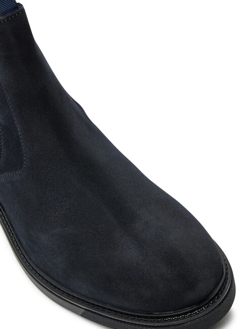 HILFIGER OUTDOOR Ghete din piele &icirc;ntoarsă albastru - Pantofi bărbați
