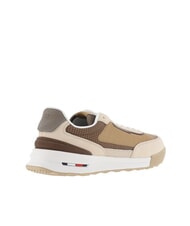 TOMMY HILFIGER RETRO RUNNER Teniși din piele și material textil bej - Pantofi bărbați - 5