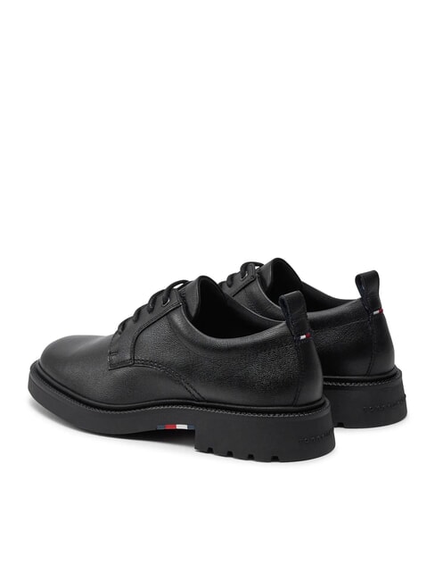 HILFIGER COMFORT Pantofi derby cu șireturi din piele negru - Pantofi bărbați