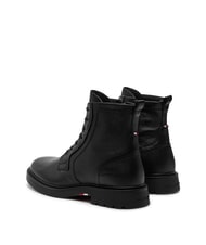 TOMMY HILFIGER HILFIGER COMFORT Ghete din piele cu șireturi și fermoar negru - Pantofi bărbați - 6
