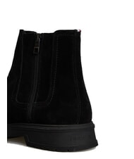 TOMMY HILFIGER HILFIGER SUEDE Ghete din piele &icirc;ntoarsă cu fermoar negru - Pantofi bărbați - 5