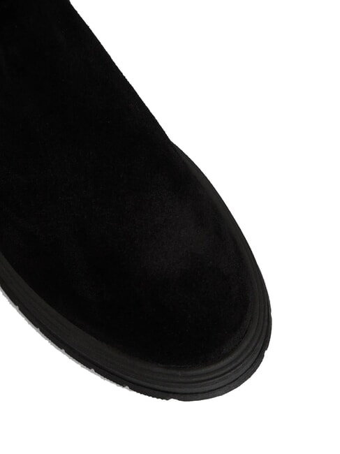 HILFIGER SUEDE Ghete din piele &icirc;ntoarsă cu fermoar negru - Pantofi bărbați