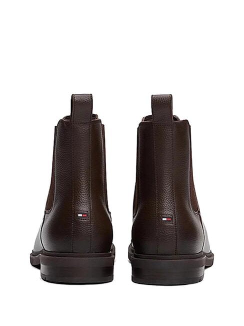 FLEXIBLE HILFIGER Ghete bărbătești din piele p&acirc;nă la gleznă maro - Pantofi bărbați