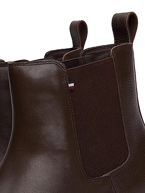 FLEXIBLE HILFIGER Ghete bărbătești din piele p&acirc;nă la gleznă maro - Pantofi bărbați