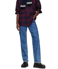 TOMMY HILFIGER TH JEANS Ghete din piele cu platformă și fermoar negru - Pantofi femei - 6