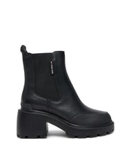 TOMMY HILFIGER TH JEANS Ghete din piele cu toc mediu negru - Pantofi femei - 2