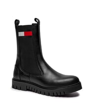 TOMMY HILFIGER TH JEANS Ghete din piele pentru gleznă - Pantofi femei