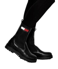 TOMMY HILFIGER TH JEANS Ghete din piele pentru gleznă negru - Pantofi femei - 5