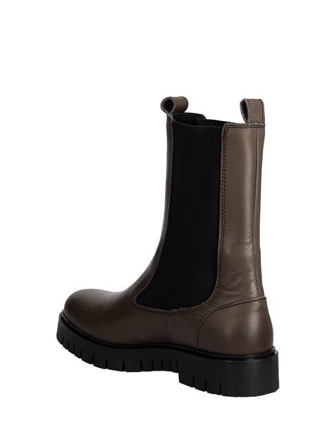 TH JEANS Ghete din piele pentru gleznă maro - Pantofi femei