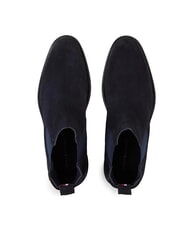 TOMMY HILFIGER CORE RWB HILFIGER Ghete din piele &icirc;ntoarsă albastru - Pantofi bărbați - 5