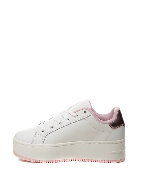 TOMMY JEANS Flatform Adidași &icirc;nalți roz - Pantofi femei