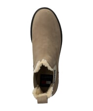 TOMMY HILFIGER TH JEANS Ghete din piele nubuck kaki - Pantofi femei - 4