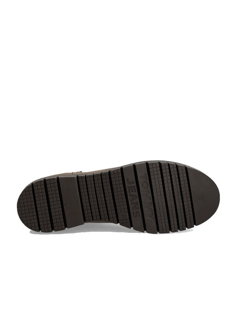 TH JEANS Ghete din piele nubuck kaki - Pantofi femei