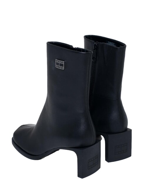 THE SOHO Ghete cu v&acirc;rf pătrat și toc negru - Pantofi femei